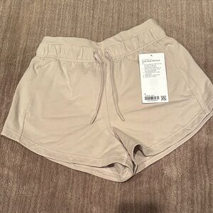 Women's Athletic Drawstring Shorts - Cream